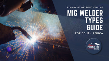 Variety of MIG welders displayed, showcasing different types such as light industrial, heavy industrial, aluminum, gasless, pulse, and synergic MIG welders, with emphasis on their diverse applications in both professional and DIY settings.