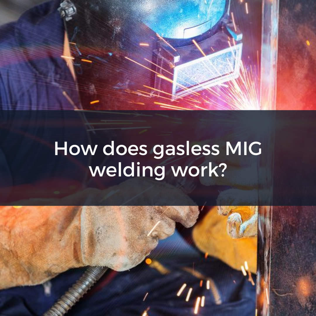 An experienced welder using the Pinnacle MIGARC 195 for gasless MIG welding, demonstrating the flexibility and efficiency of this method in a safe and controlled environment.