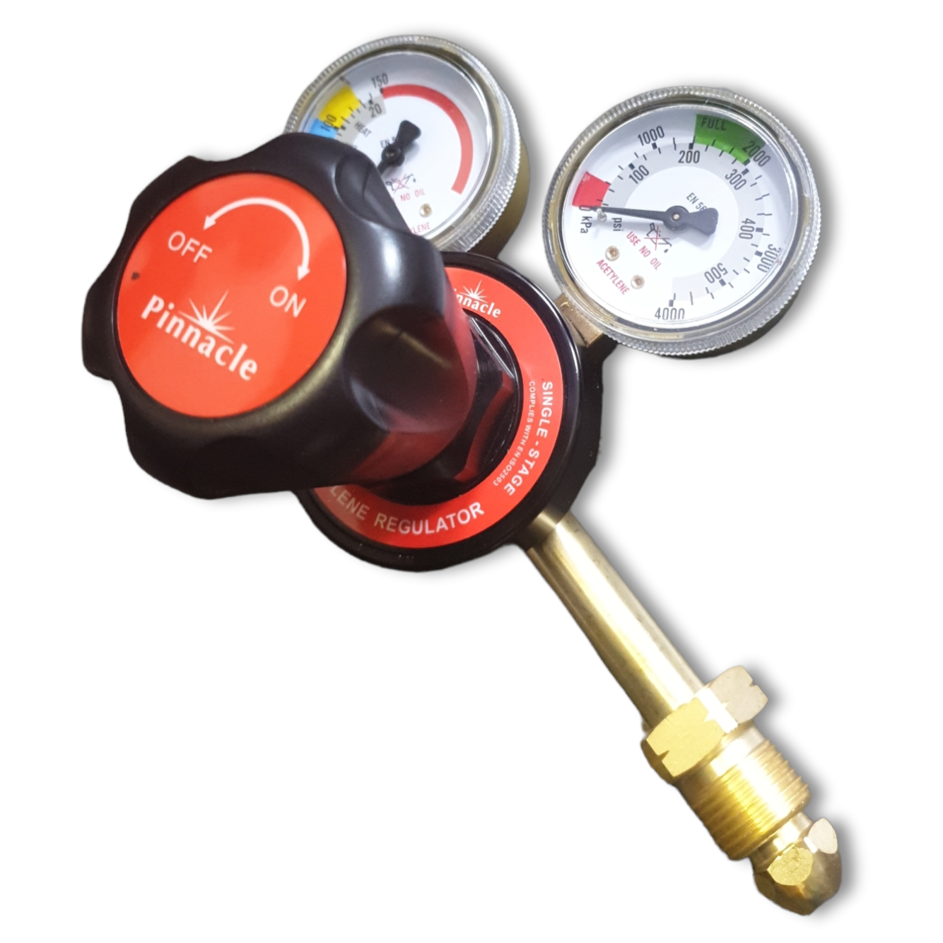 Acetylene Regulator - Single-Stage - Pinnacle Welding